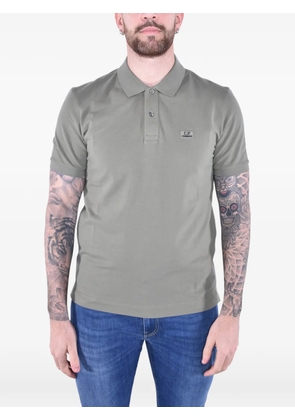 C.P. Company logo-patch polo shirt - Green