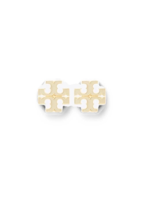 Tory Burch logo stud earrings - Gold