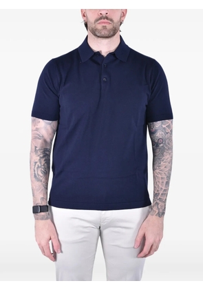 Kangra short-sleeve cotton polo shirt - Blue