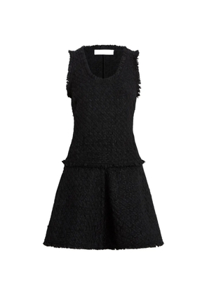Proenza Schouler White Label Kaida dress in basketweave tweed - Black