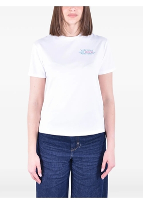 MC2 Saint Barth embroidered cotton T-shirt - White