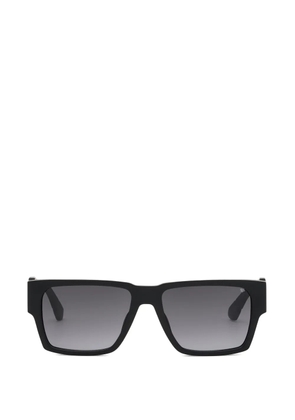 Philipp Plein Eyewear logo-plaque rectangle-frame sunglasses - Black