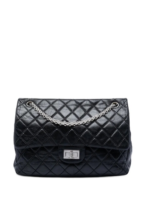 CHANEL Pre-Owned 2008-2009 Quilted Aged Calfskin Reissue 2.55 Double Flap 227 shoulder bag - Black