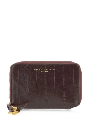 GIANNI CHIARINI Eel zip-around wallet - Purple
