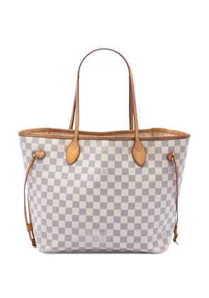 Louis Vuitton Pre-Owned 2010 Damier Azur Neverfull MM tote bag - White