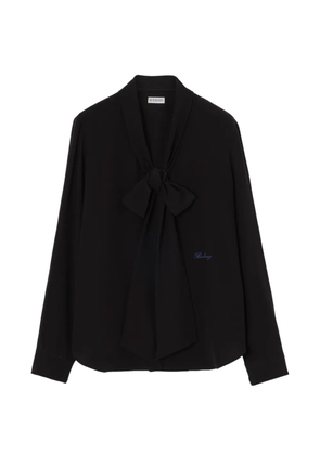 Burberry silk crepe de chine blouse - Black