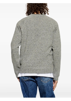 DSQUARED2 logo-patch flecked sweater - Grey