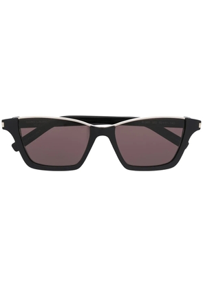 Saint Laurent Eyewear cut frames sunglasses - Black