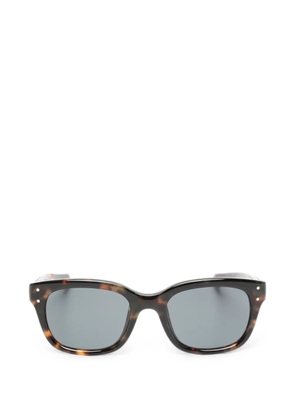 Balenciaga Eyewear tortoiseshell-effect rectangle-frame sunglasses - Brown