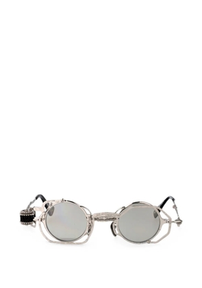 Kuboraum Z50 round-frame sunglasses - Silver