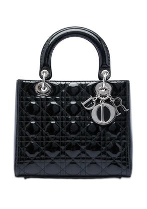 Christian Dior Pre-Owned 2012 Medium Patent Cannage Lady Dior satchel - Black