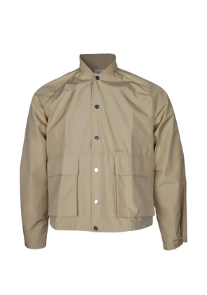 Autry logo-embroidered patch-pocket jacket - Neutrals