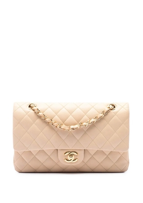 CHANEL Pre-Owned 2010-2011 Medium Classic Lambskin Double Flap shoulder bag - Brown