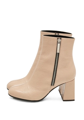 Giuseppe Zanotti Vintage zip-fastening round-toe boots - Neutrals