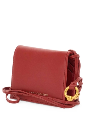 GIANNI CHIARINI Nappa knot card holder - Red