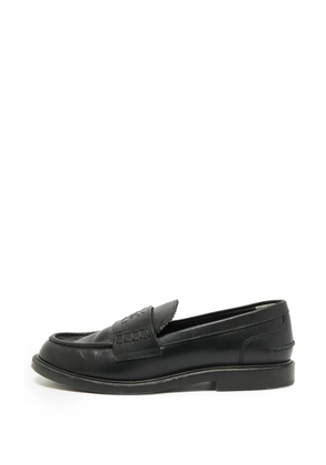 Fendi Pre-Owned Karligraphy leather loafers - Black