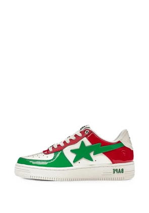 A BATHING APE® leather sneakers - White