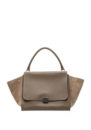 Celine Pre-Owned 2012 Medium Leather Trapeze satchel - Brown