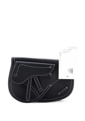 Christian Dior Pre-Owned Saddle Messenger Pouch Leather crossbody bag - Black