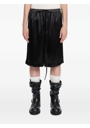 Ann Demeulemeester Raul satin drawstring shorts - Black