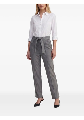 Giorgio Armani Pre-Owned belted pleated trousers - Grey