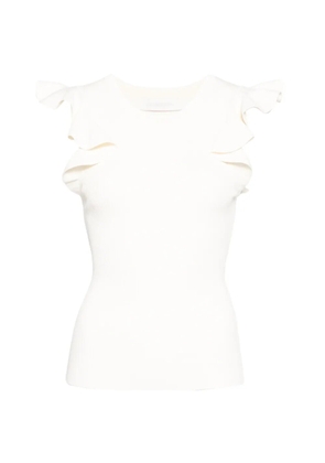 ZIMMERMANN Aster Frill Racer tank - Neutrals