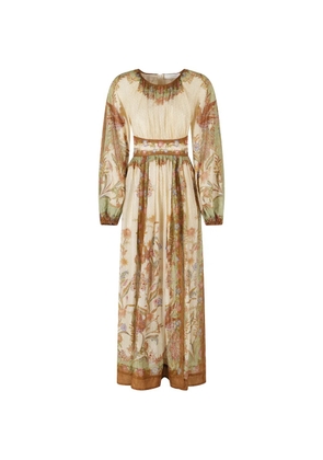 ZIMMERMANN Indra floral-print maxi dress - Neutrals