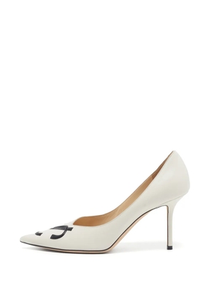 Jimmy Choo Pre-Owned Love leather pumps - White