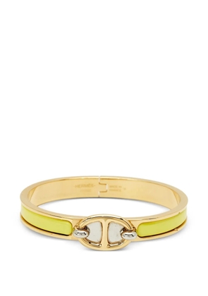Hermès Pre-Owned Mini Clic Chaine d’Ancre enamel bracelet - Gold