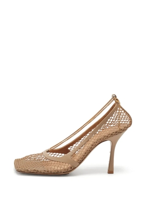 Bottega Veneta Pre-Owned Stretch mesh heeled pumps - Neutrals