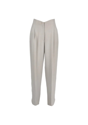 Giorgio Armani Pre-Owned pleated-waist trousers - Grey
