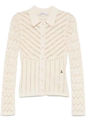 Patrizia Pepe open-knit cardigan - Neutrals