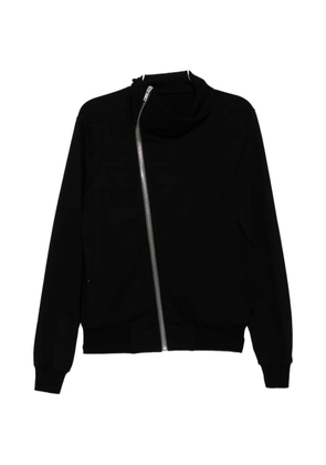 Rick Owens asymmetric-zip funnel-neck jacket - Black