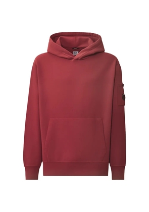 C.P. Company Lens-detail cotton hoodie - Red