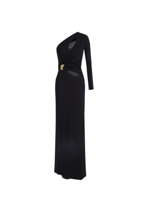 Elisabetta Franchi one-shoulder cut-out maxi dress - Black