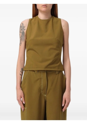 Sunnei cut-out backless top - Brown