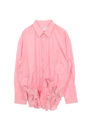 Comme Des Garçons Comme Des Garçons 2010s ribbon long-sleeve shirt - Pink
