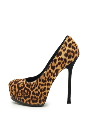 Saint Laurent Pre-Owned Tribtoo platform pumps - Neutrals