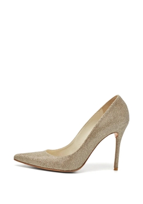 Stuart Weitzman pointed toe pumps - Gold