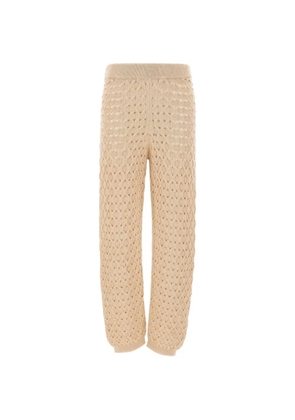 Kangra openwork knit trousers - Neutrals