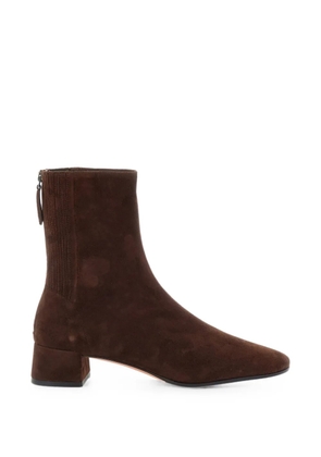Aquazzura Saint Honore almond-toe ankle boots - Brown