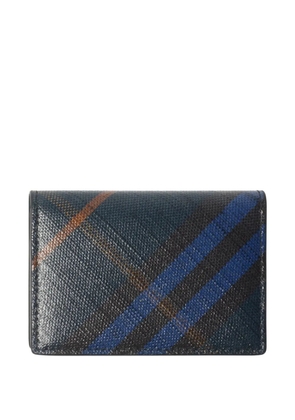 Burberry checked cardholder - Blue