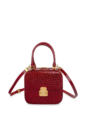 KWANPEN crocodile-effect top-handle tote bag - Red