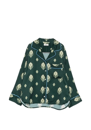 SANDRO paisley-print long-sleeve shirt - Green