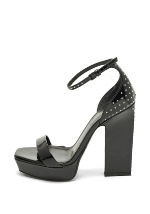 Saint Laurent Pre-Owned studded platform sandals - Black
