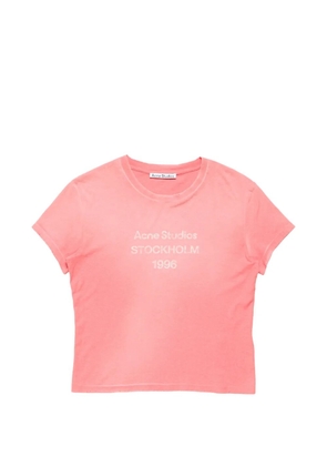 Acne Studios fitted logo T-shirt - Pink