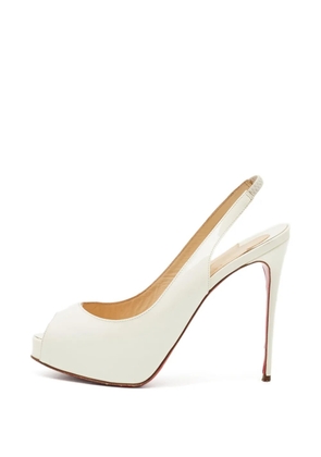 Christian Louboutin Pre-Owned Private Number peep-toe pumps - White