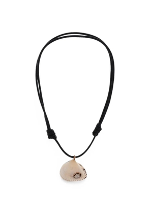 Dezso Grande Edul shell and diamond necklace - Pink