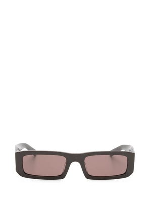 Prada Eyewear logo-detail rectangle-frame sunglasses - Brown