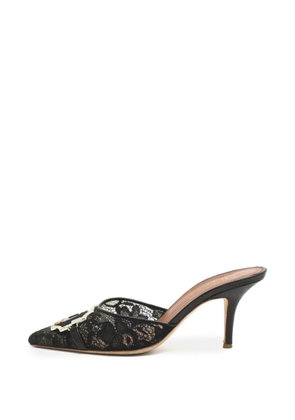 Malone Souliers Missy embellished lace mules - Black